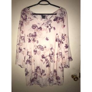 Light Pink Bell Sleeved Shirt